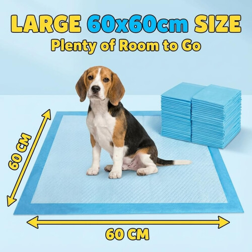 Bazaar Large Puppy Pads 100 Pack Disposable Puppy Training Pads 2