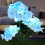 Nova lanterna solar Hydrangea Macrophylla, flor artificial, para uso doméstico ou em jardins. 4