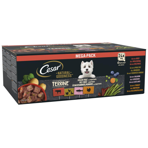 Cesar CESAR Natural Goodness Mixed Selection in Loaf 24x100g 1