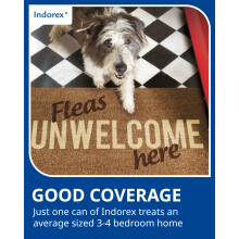 Virbac Indorex Defence Flea Spray for the Home – Long-Lasting 12-Month Protection Against Fleas and Dust Mites – 2 x 500ml Can