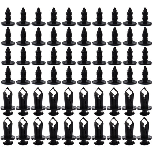 190 τεμάχια Universal Car Board Fastener Πλαστικά Κλιπ Πριτσίνια Πάνελ Φτερού Συγκράτησης 2