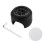 Universal Waterproof Motorcycle Handlebar Meter Thermometer for 22mm-25.4mm (7/8"-1") Handlebars, Silver Shell & White Dial 2