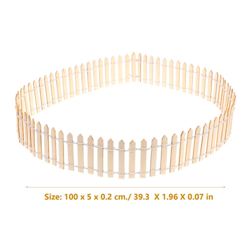 Mini-Holzzaun für Feengärten – 2er-Set 1