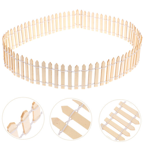 Mini-Holzzaun für Feengärten – 2er-Set 2