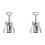 2pcs Premium Wing Corkscrew Silver Wine Bottle Opener Upgrade Bottle Corkscrew 6
