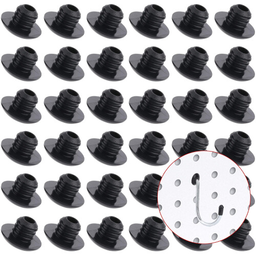 Pegboard kroglåse gummi sort 120 stk. 2
