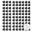 Pegboard kroglåse gummi sort 120 stk. 6