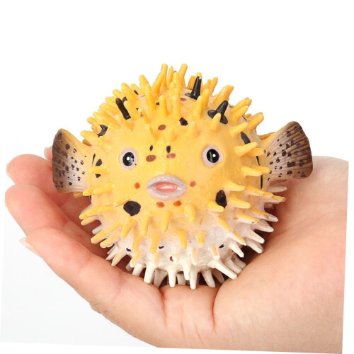 Egelvis beeldje van hars, aquariumdecoratie, 10 cm 2