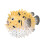 Egelvis beeldje van hars, aquariumdecoratie, 10 cm 5