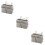 3Pcs Bed Hanging Organizer Basket with Multi-Pocket Design Light Grey 10