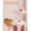 FEANDREA Feandrea Cat Tree Tower, 143 cm Multi-Level Plush Cat Condo with 4 4