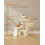 FEANDREA Feandrea Cat Tree Tower Condo with 2 Beds, Scratching Posts and Ramp, 3