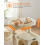 FEANDREA Feandrea Cat Tree Tower, Widened Perch for Large Cats, Beige PCT51MV1 4