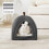 Bedsure Cat Cave Bed Igloo - Cat Tent Bed House with Removable 2