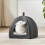 Bedsure Cat Cave Bed Igloo - Cat Tent Bed House with Removable 6
