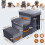 Pawchop Dog Steps for Sofa, Foldable Pet Steps with Storage Box, 4