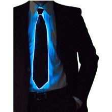 LED-das + oplichtende bretels, lichtgevende das en oplichtende bretels, LED-verlichte stropdas