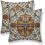 Fodere per cuscini in lino stile boho, set da 2 pezzi, 45x45 cm. 1