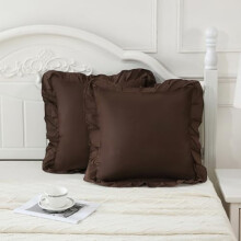 Queen Pillow Covers 20x30 in Soft Microfiber with Ruffle