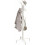 Standing Coat and Hat Hanger Organizer Rack, 12 Hooks, White 1