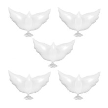 Lot de 5 ballons « Joyeux anniversaire » en forme de colombe, accessoires photo en aluminium pour bébé