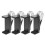 Clip per visiera parasole per auto, in plastica nera, 4 pezzi 1