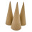 Paper Mache Cones Open Bottom for Crafts 3 Pieces 1