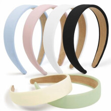 Diademas acanaladas antideslizantes de moda para mujeres y niñas, bandas elásticas de 2,5 cm para cabello largo o corto.