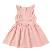 Toddler Girl Dress Ruffle Outfits Sleeveless Summer Clothes 4T