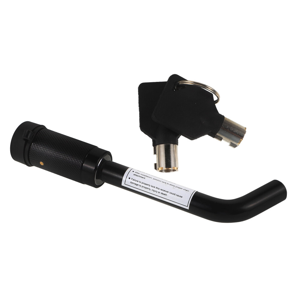 1 Set Steel Locking Hitch Pin For Cars Boats Rvs Trailers Vehicle Security Black 9555307427988