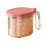 Airtight Square Storage Jars with Lids & Spoons 1