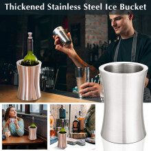 2025 Insulated Wine Chiller Bucket for 750ml Bottles – Champagne & White Wine Cooler – Elegant White Design