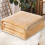 Microfiber Flannel Throw Blanket 70 x 100 cm Brown 1