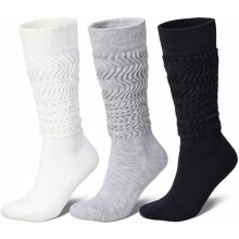 Γυναικείες κάλτσες από μαλλί Merino Slouch, μαλακές μέχρι το γόνατο, ζεστές, άνετες, με