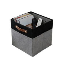 Foldable Fabric Storage Basket 30x30x30 cm Grey