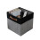 Foldable Fabric Storage Basket 30x30x30 cm Grey 1