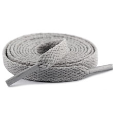 Flat Shoelaces, Gray, 5/16" Count (2)