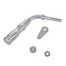 Steel Fireplaces Hardware Handle Quick Setup Comfortable Grip Ergonomic Fireplaces Handle Grip Corrosions Resistant