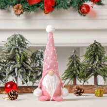 Adorno navideño de peluche de gnomo FAMTKT – Decoración colgante de Rodolfo el reno sin rostro para dormitorio, sala de estar y baño.
