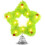 Green LED Star Tree Topper with Red Balls 25 cm 1