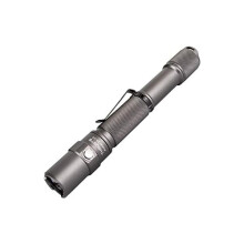 Lanternă Archer2A V3LED, 500LM, alimentare AA, IPX8, întrerupător dublu, șnur de mână, pentru drumeții/camping/EDC – Gri metalizat,