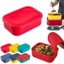 Silicone Lunch Box with Lid – Leakproof, BPA-Free, 8 Sizes