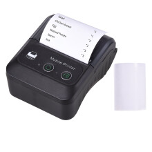 BT Thermal Receipt Printer, Portable Wireless 2 Inch Label Printer for Small Business Restaurant Retail