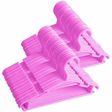Baby Hangers Pack of 100 – 10.2 Inch Pink Plastic Kids
