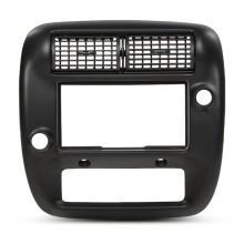 Embellecedor de ventilación de calefacción y aire acondicionado para panel de radio del tablero central, color negro. Compatible con Ford Ranger