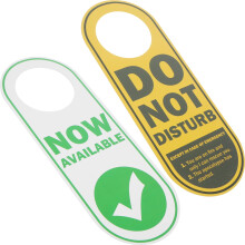 OUNONA room use sign Door Hanger Sign Assorted Color 1Set