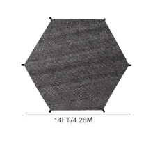 Trampoline Cover Sun Shade Accessory, UV Protection 6ft 10ft 12ft 14ft Size Options, Outdoor Backyard Playground Weatherproof Anti-Fade Top Shield