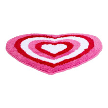 Valentine's Day Red Heart Tufted Bath Rug – Non-Slip, Compatible with Bathrooms, Kitchen, Living Room, Bedroom & Front Door
