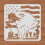 Eagle Head Flag Stencil 12x12 inches 1