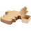 Caixas de envio de papelão ondulado, 15 x 10 x 8 cm (6 x 4 x 3 polegadas), pacote com 50 unidades. 1